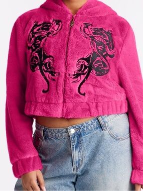 Ed Hardy - Panther Faux Fur Jacket 💖